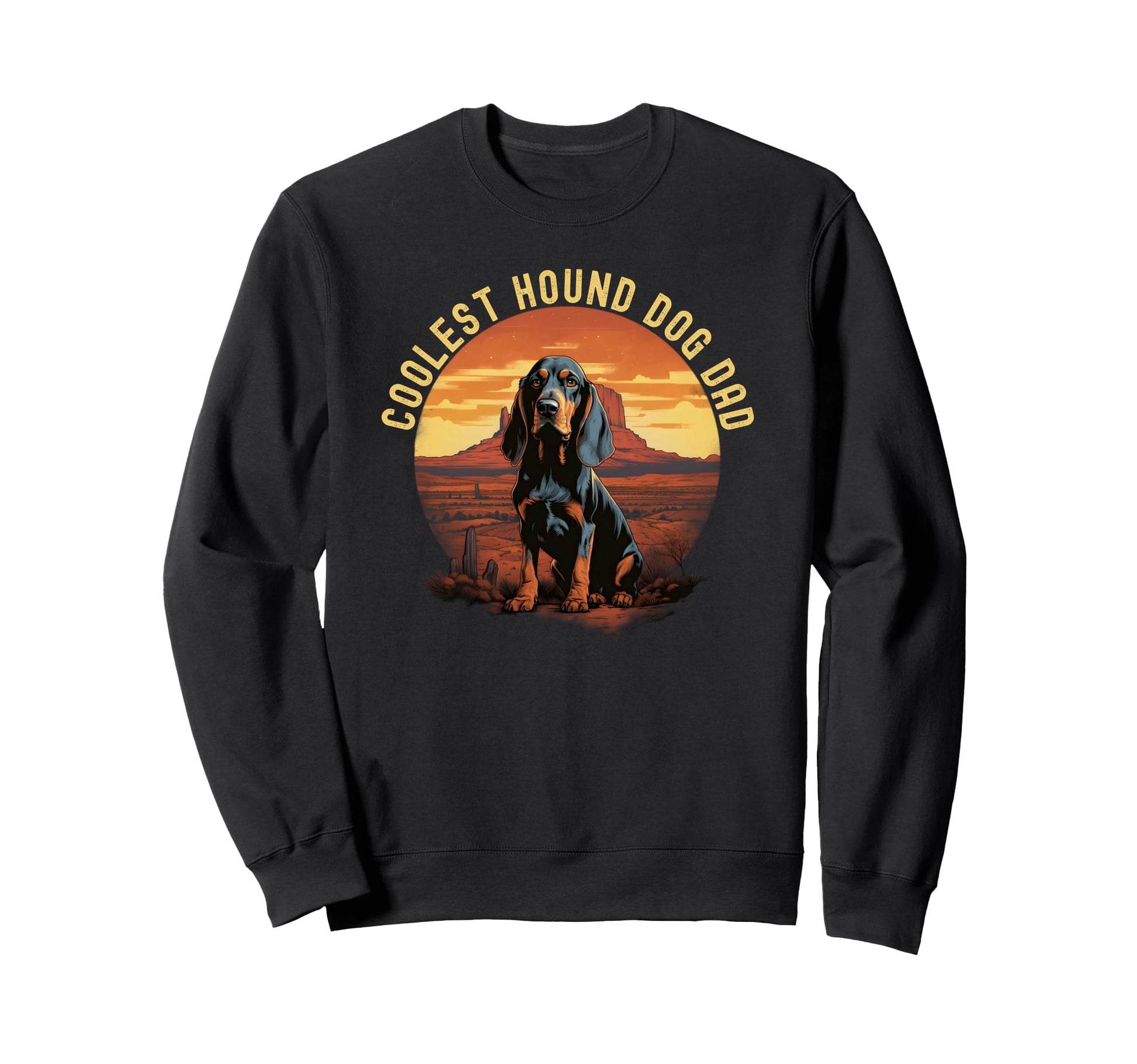 Coolest Hound Dog Dad Sweatshirt - Streetwear Style for Adults - T-Shirt, Sweatshirt, Hoodie