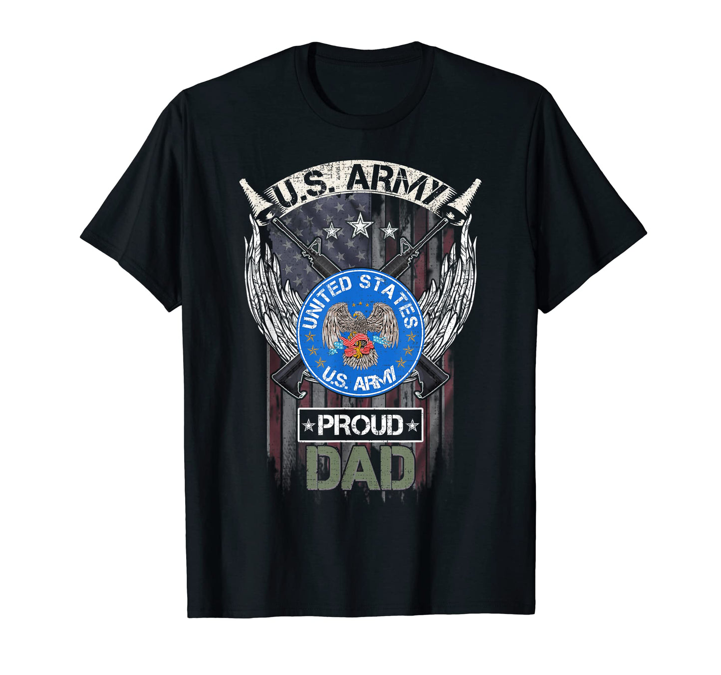 Usa American Flag Us Army Proud T-Shirt - Casual Everyday Wear for Adults - T-Shirt, Sweatshirt, Hoodie
