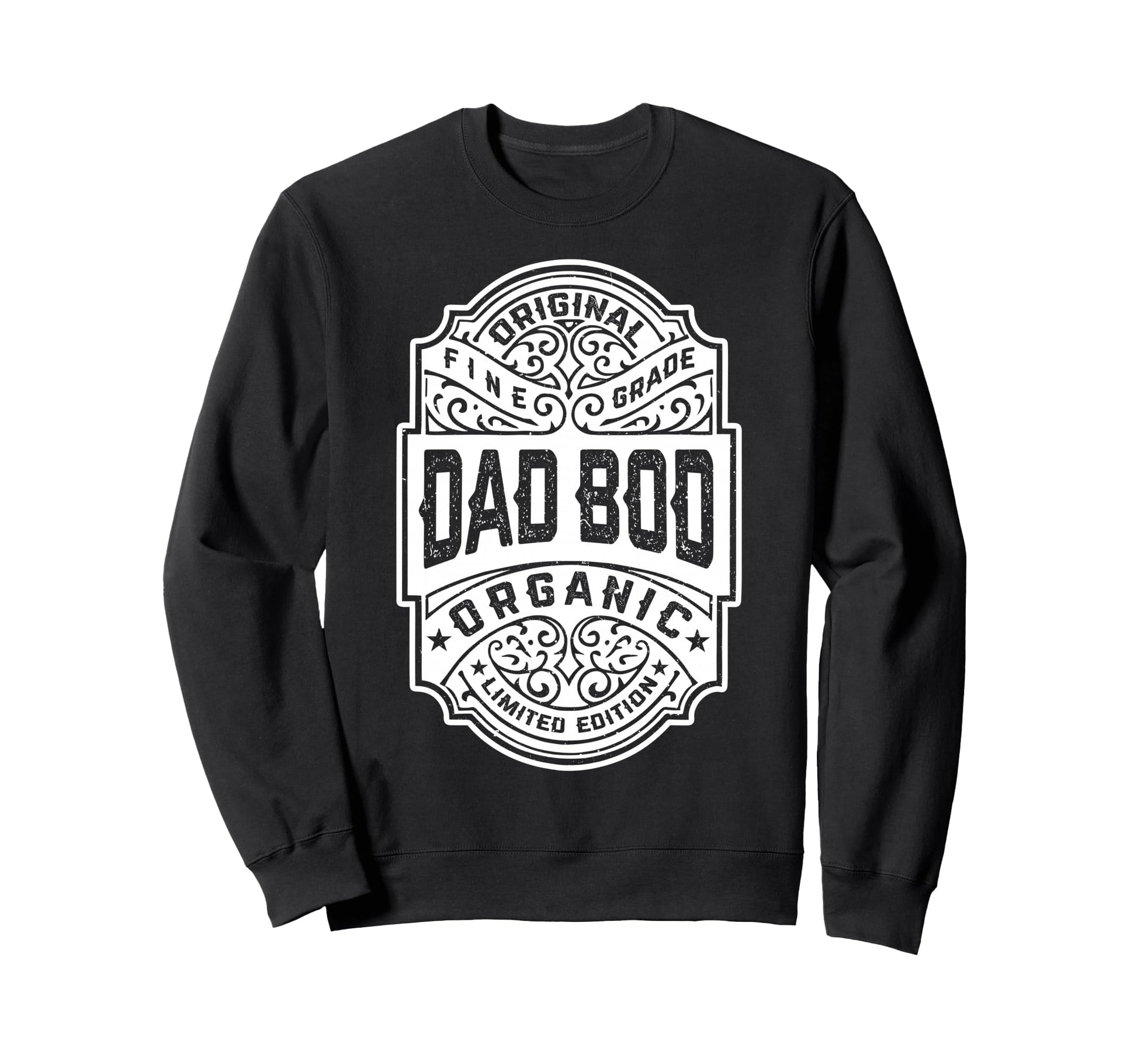 Dad Bod Whiskey Label Fathers Day Gym Sweatshirt - Streetwear Style Unisex - T-Shirt, Sweatshirt, Hoodie