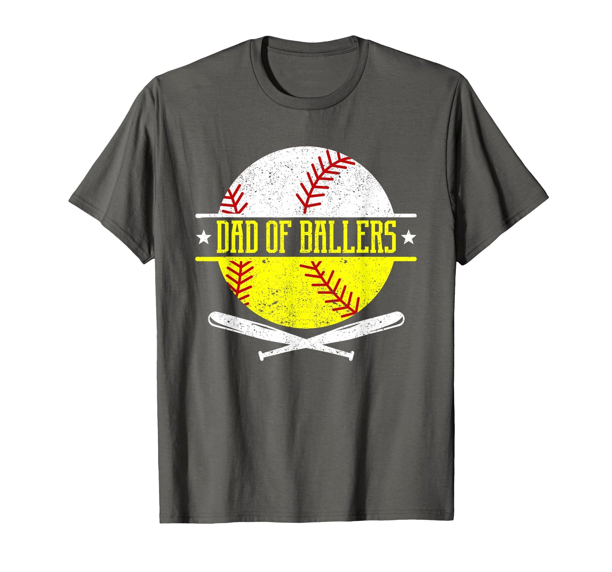 Dad Ballers Funny Dad Baseball And T-Shirt - Fun Novelty Design for Adults - T-Shirt, Sweatshirt, Hoodie