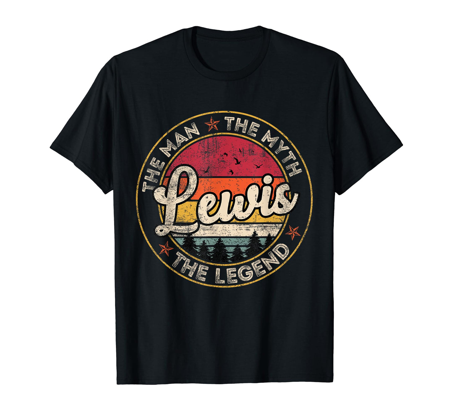 Lewis Myth Legend Personalized Name T-Shirt - Casual Everyday Wear Unisex - T-Shirt, Sweatshirt, Hoodie