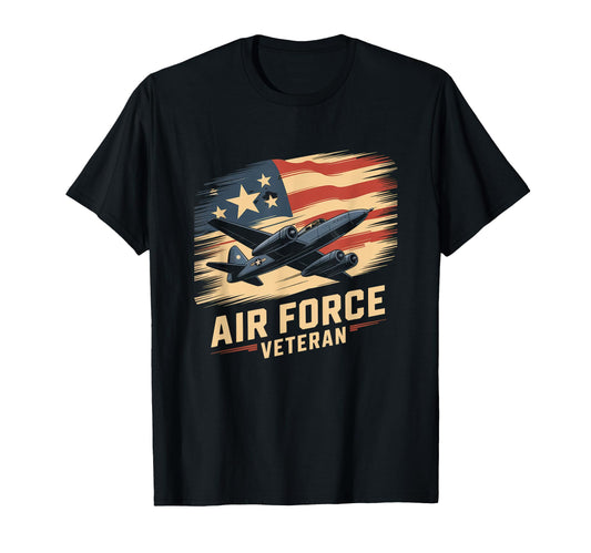 Air Force Veteran Us American Flag T-Shirt - Aesthetic Graphic Men Women - T-Shirt, Sweatshirt, Hoodie