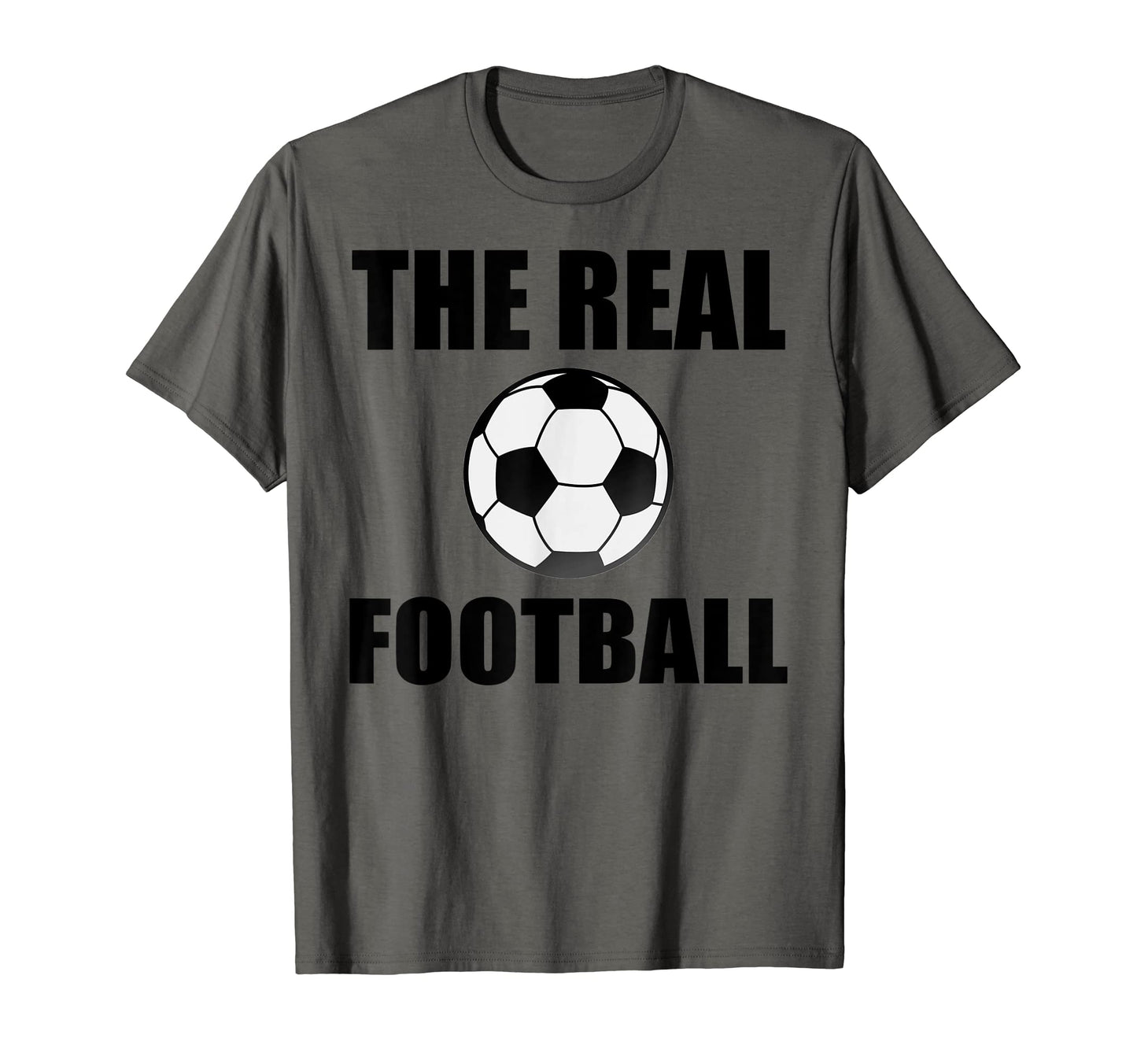 Real Football Soccer Ball World And T-Shirt - Custom Art Print Men Women - T-Shirt, Sweatshirt, Hoodie