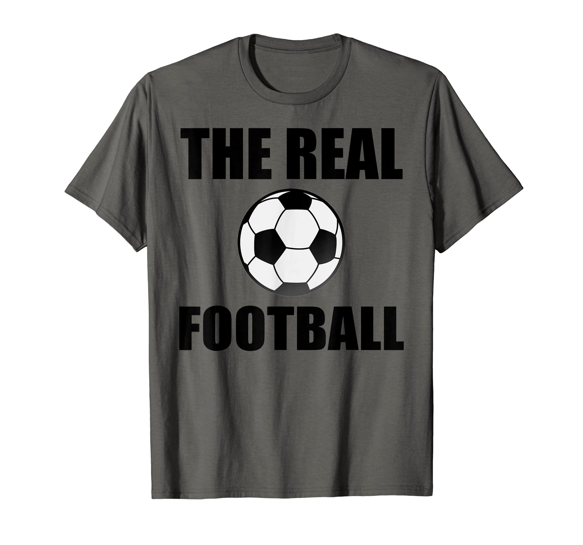 Real Football Soccer Ball World And T-Shirt - Custom Art Print Men Women - T-Shirt, Sweatshirt, Hoodie
