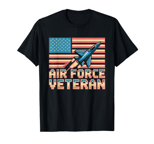 Air Force Veteran Us American Flag Dad T-Shirt - Graphic Print Men Women - T-Shirt, Sweatshirt, Hoodie