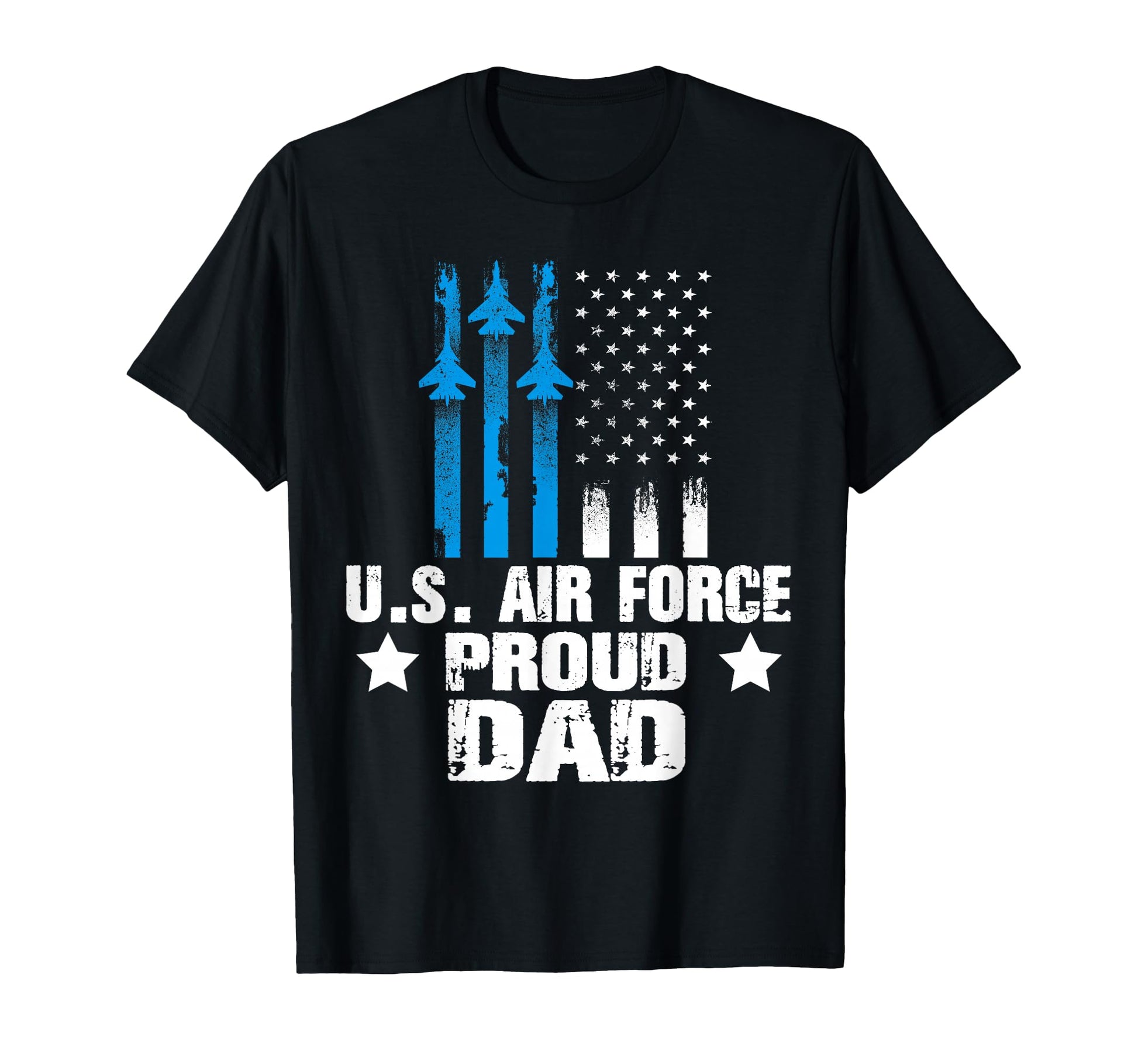 Proud Dad Us Airforce Military Veterans T-Shirt - Custom Art Print Unisex - T-Shirt, Sweatshirt, Hoodie