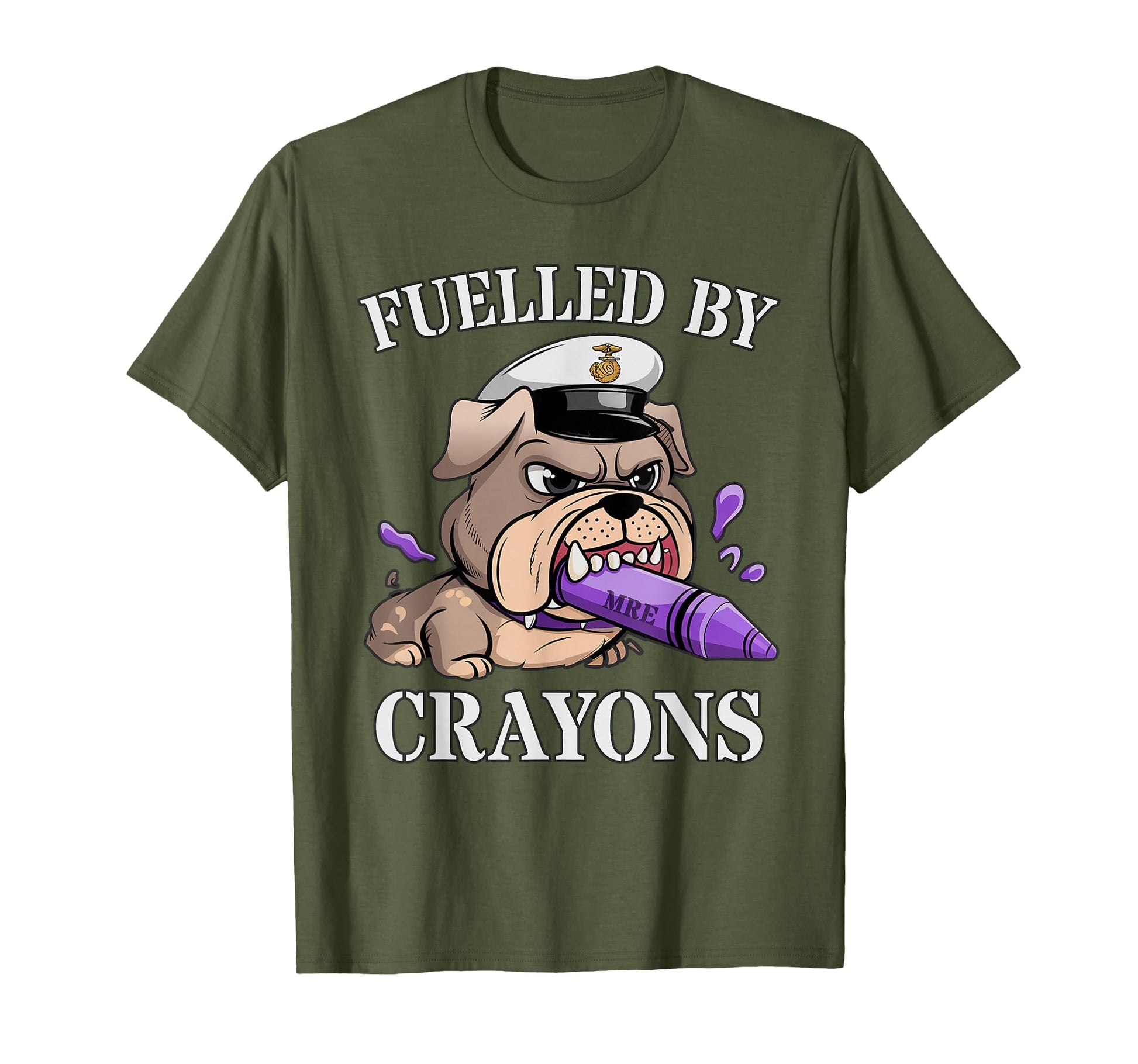 Fuelled Crayons Soldier Crew Military T-Shirt - Custom Art Print Men Women - T-Shirt, Sweatshirt, Hoodie