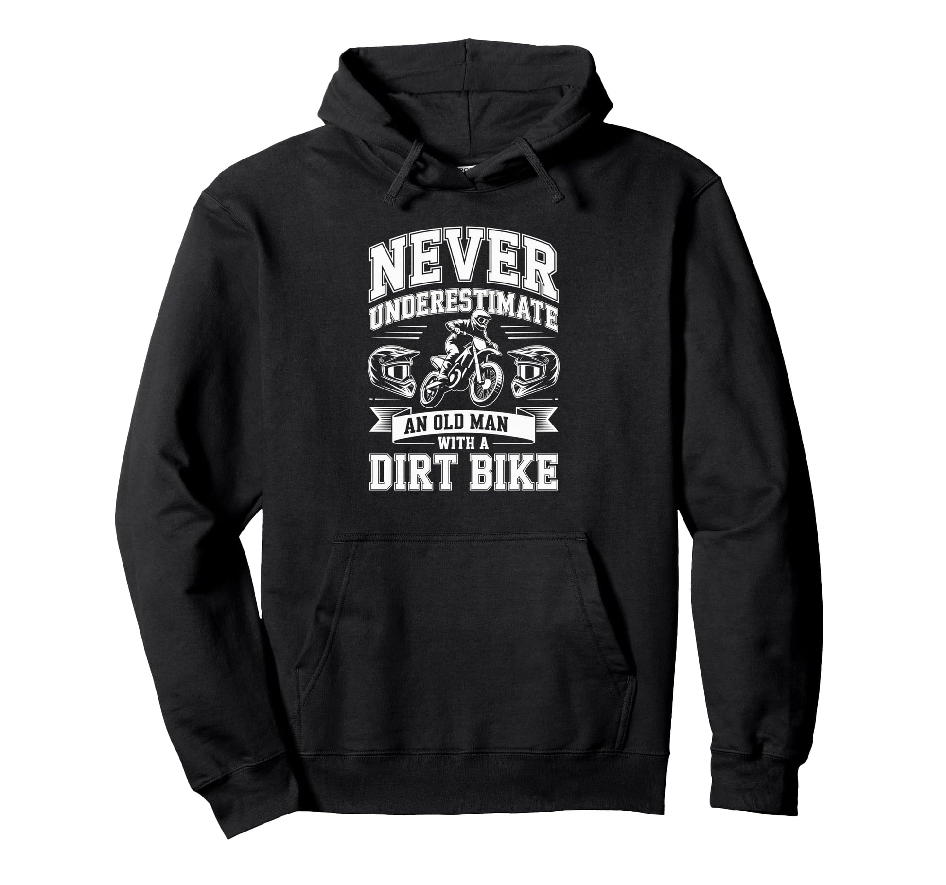 Veteran Motorcycle Racers Conquer Hoodie - Novelty Apparel for Adults - T-Shirt, Sweatshirt, Hoodie