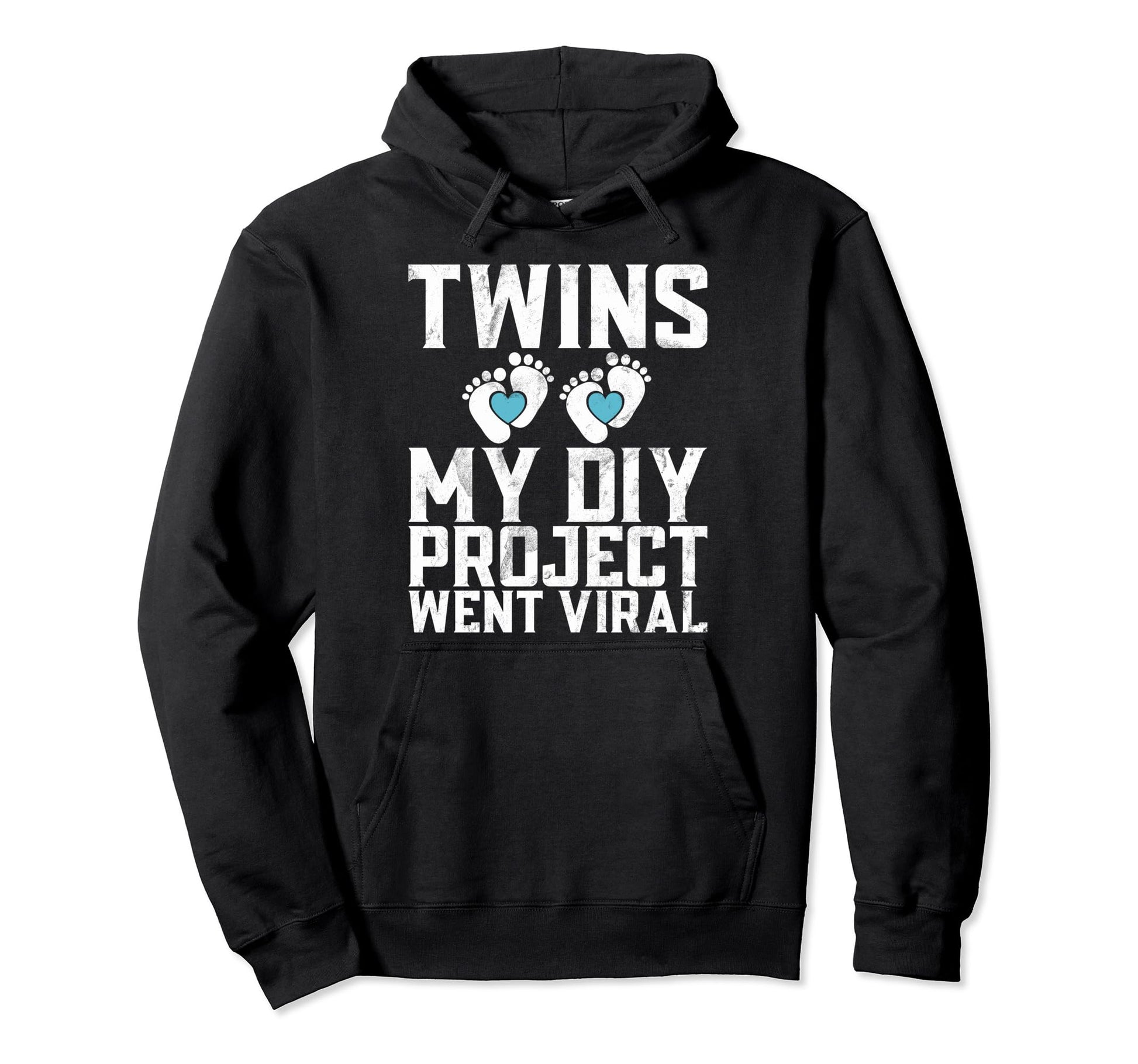Twins My Diy Project Went Viral Twin Dad Hoodie - Unique Graphic Unisex - T-Shirt, Sweatshirt, Hoodie