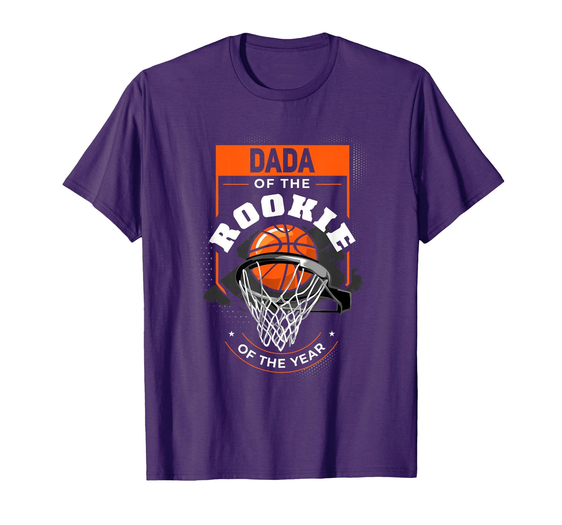 Dad Rookie Year Basketball Dada T-Shirt - Minimalist Print for Adults - T-Shirt, Sweatshirt, Hoodie
