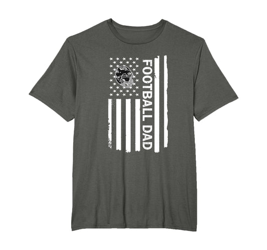 American Football Dad Proud Us T-Shirt - Custom Art Print for Adults - T-Shirt, Sweatshirt, Hoodie