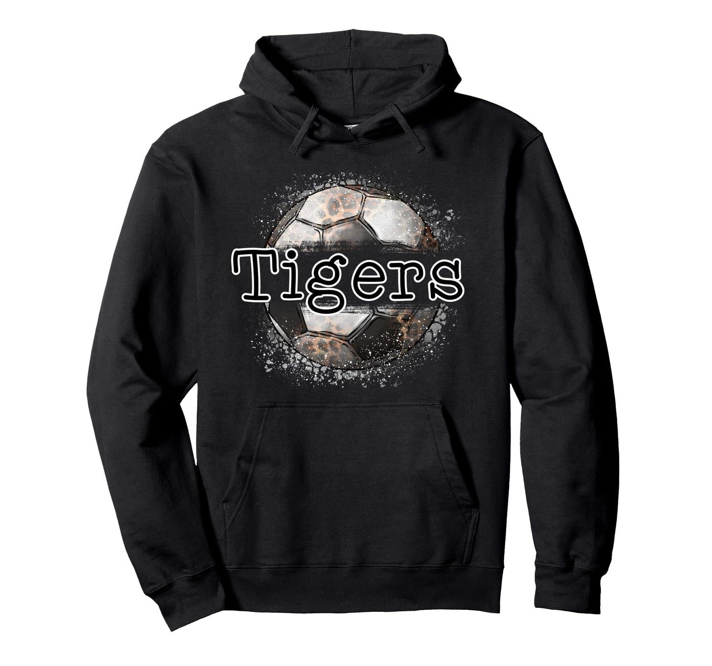 Tigers Soccer Game Day Leopard Hoodie - Casual Everyday Wear for Adults - T-Shirt, Sweatshirt, Hoodie