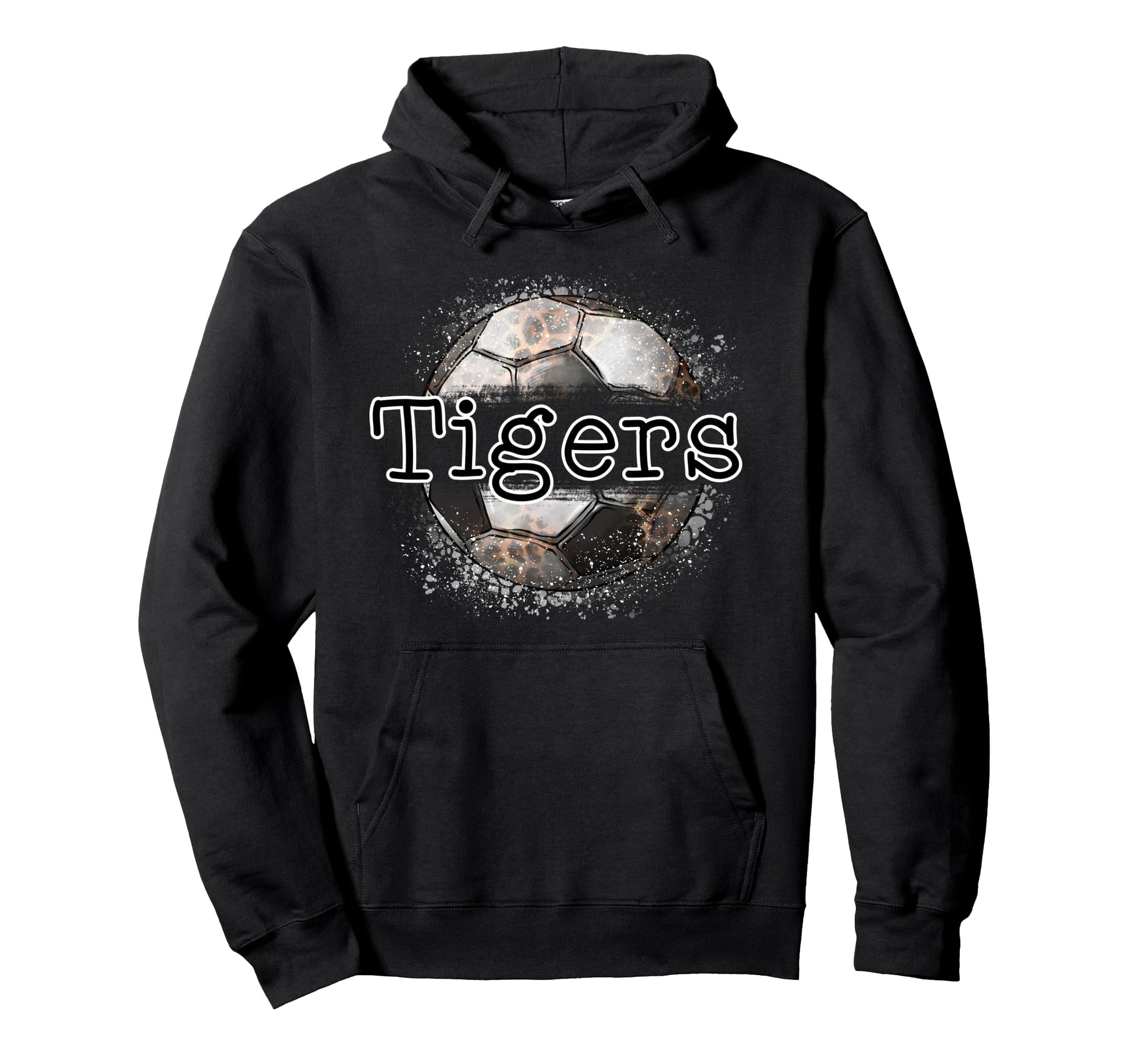 Tigers Soccer Game Day Leopard Hoodie - Casual Everyday Wear for Adults - T-Shirt, Sweatshirt, Hoodie