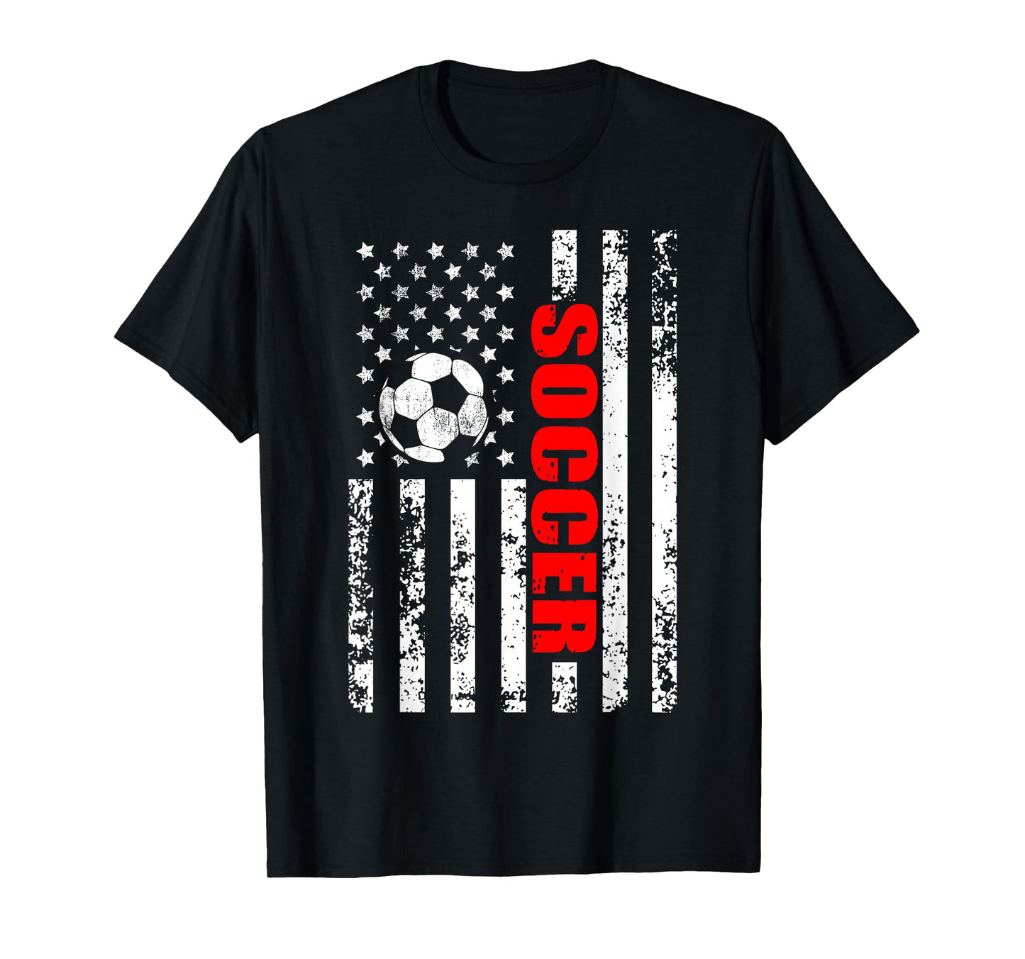 Us American Flag Soccer Patriotic T-Shirt - Fun Novelty Design for Adults - T-Shirt, Sweatshirt, Hoodie