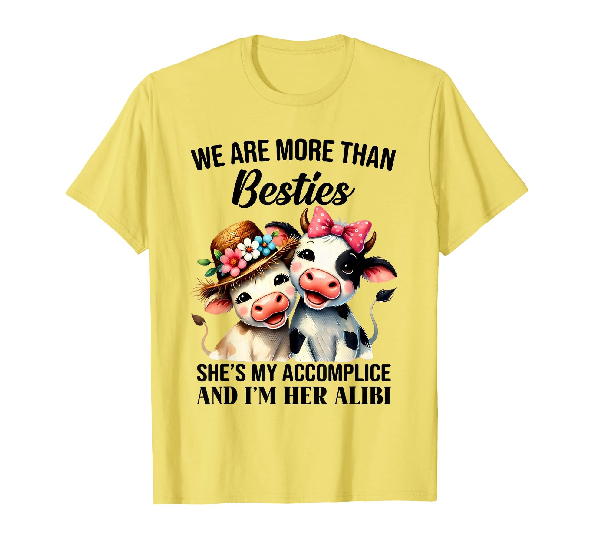 We Are More Than Besties Shes My T-Shirt - Minimalist Print for Adults - T-Shirt, Sweatshirt, Hoodie