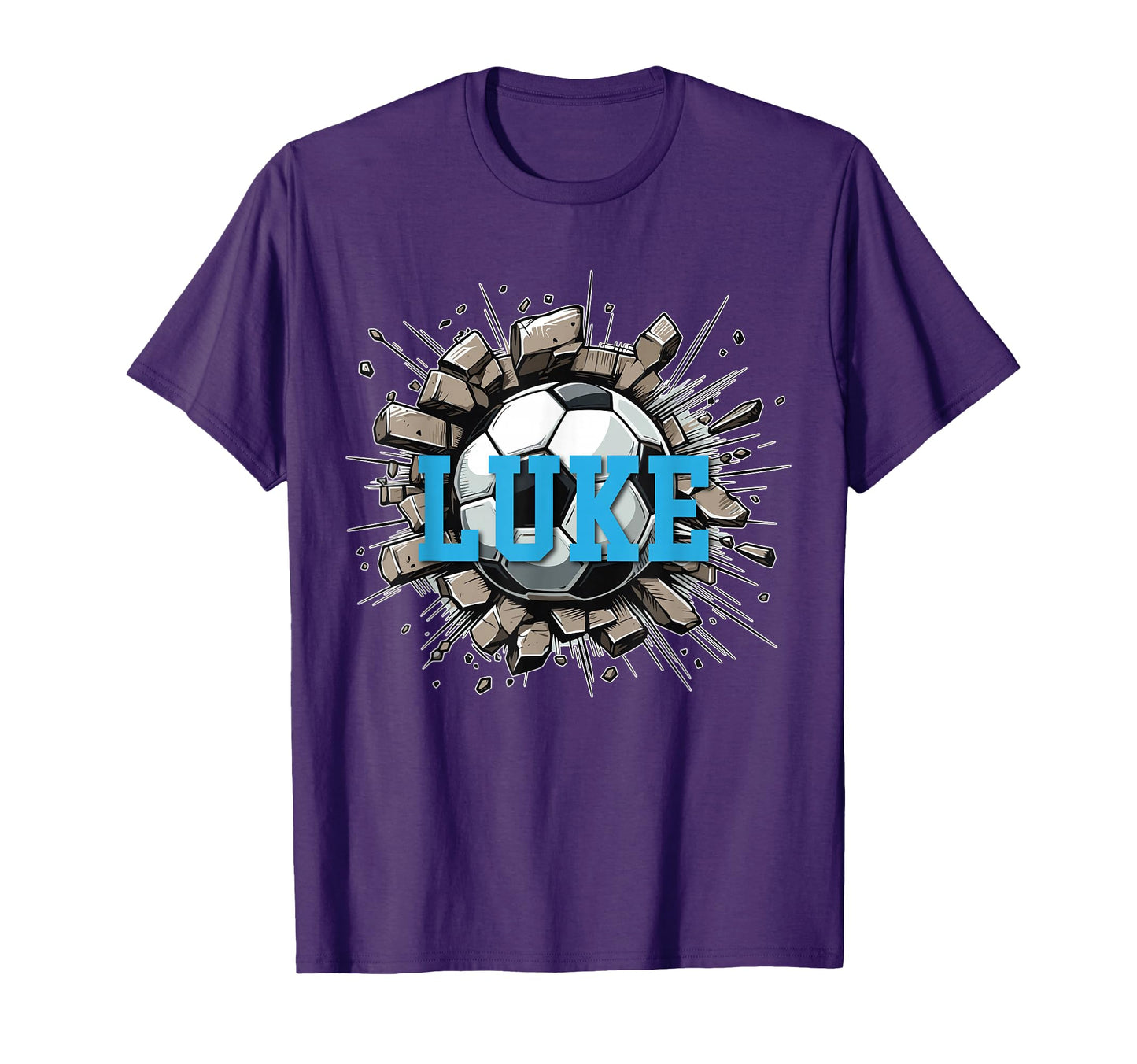 Luke Personalized Name Soccer Sports Sweatshirt - Novelty Apparel Unisex - T-Shirt, Sweatshirt, Hoodie