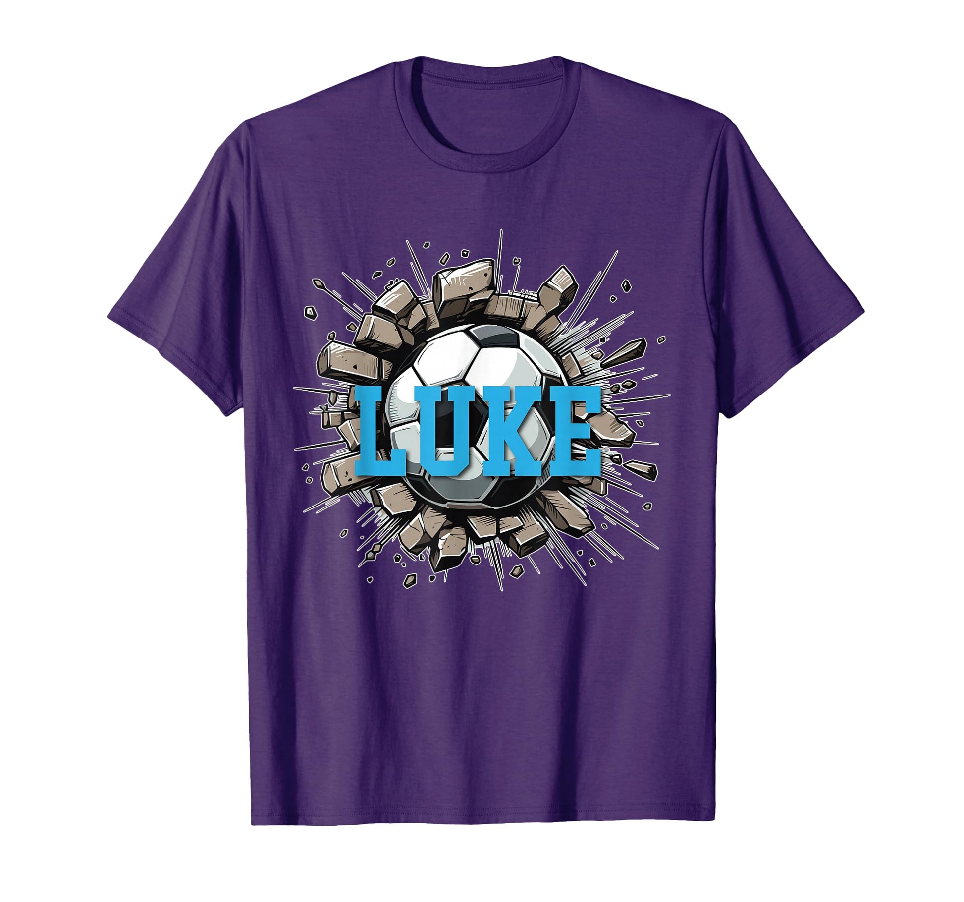 Luke Personalized Name Soccer Sports Sweatshirt - Novelty Apparel Unisex - T-Shirt, Sweatshirt, Hoodie