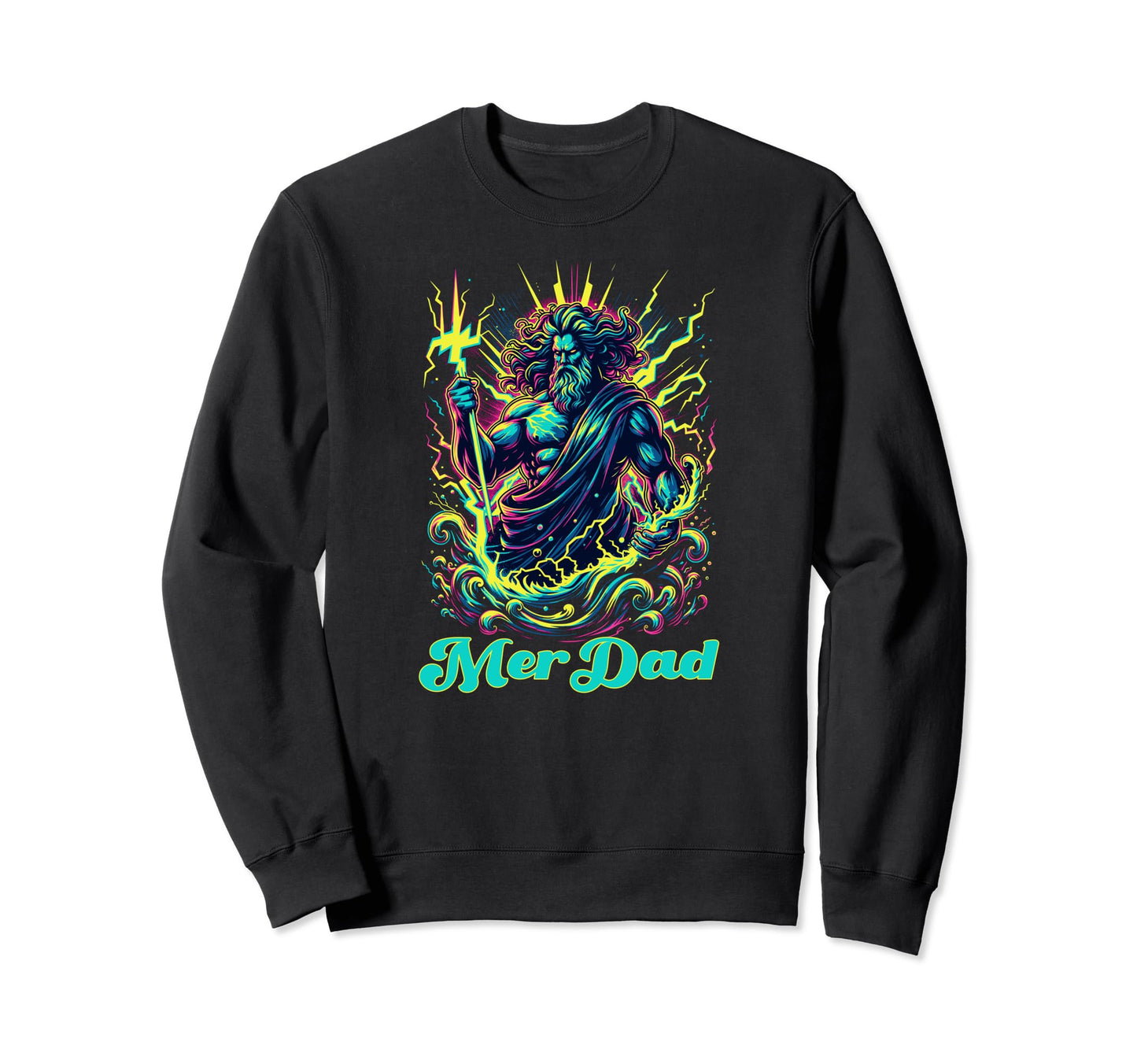 Merdad Mer Dad Father Dad Bday Sweatshirt - Minimalist Print Men Women - T-Shirt, Sweatshirt, Hoodie