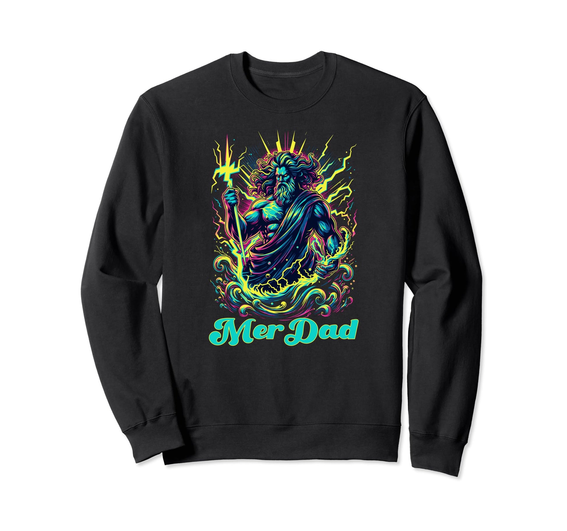 Merdad Mer Dad Father Dad Bday Sweatshirt - Minimalist Print Men Women - T-Shirt, Sweatshirt, Hoodie
