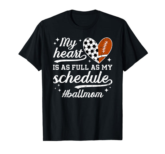 Ball Mom Proud Football Soccer Mom T-Shirt - Streetwear Style Unisex - T-Shirt, Sweatshirt, Hoodie