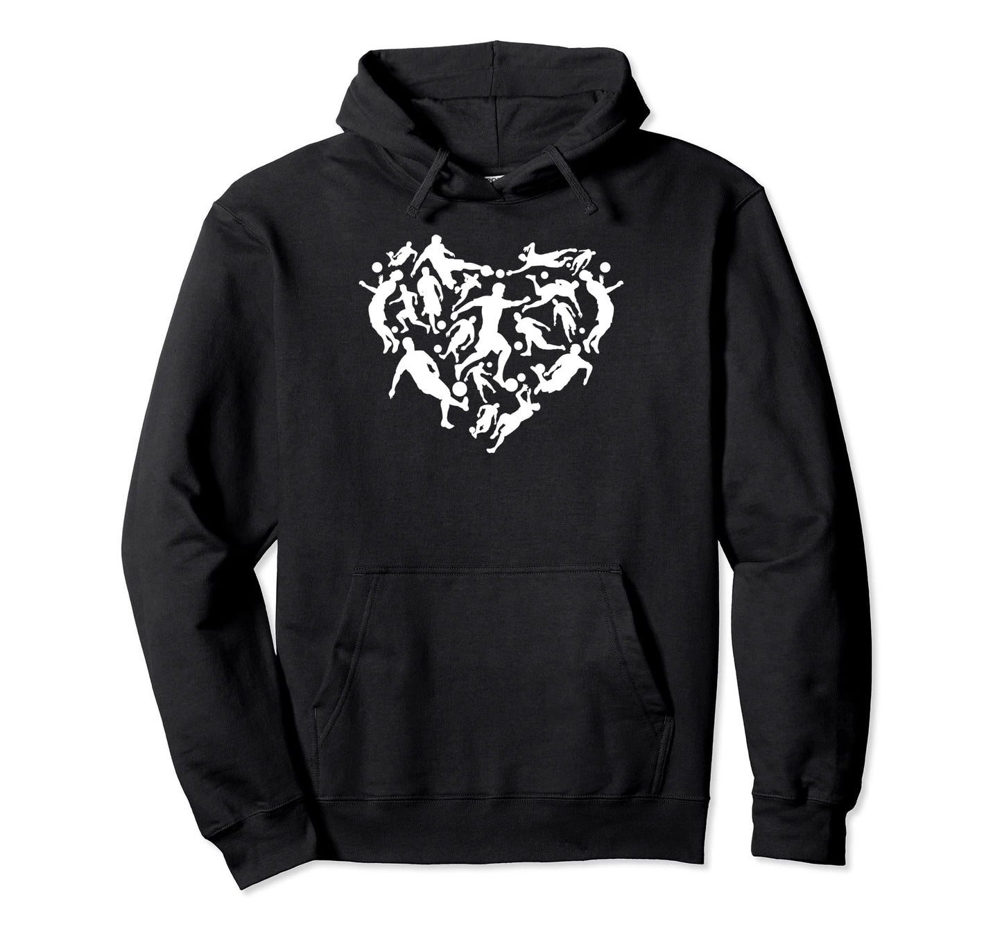 Soccer Heart Soccer Player Heart Hoodie - Fun Novelty Design Men Women - T-Shirt, Sweatshirt, Hoodie