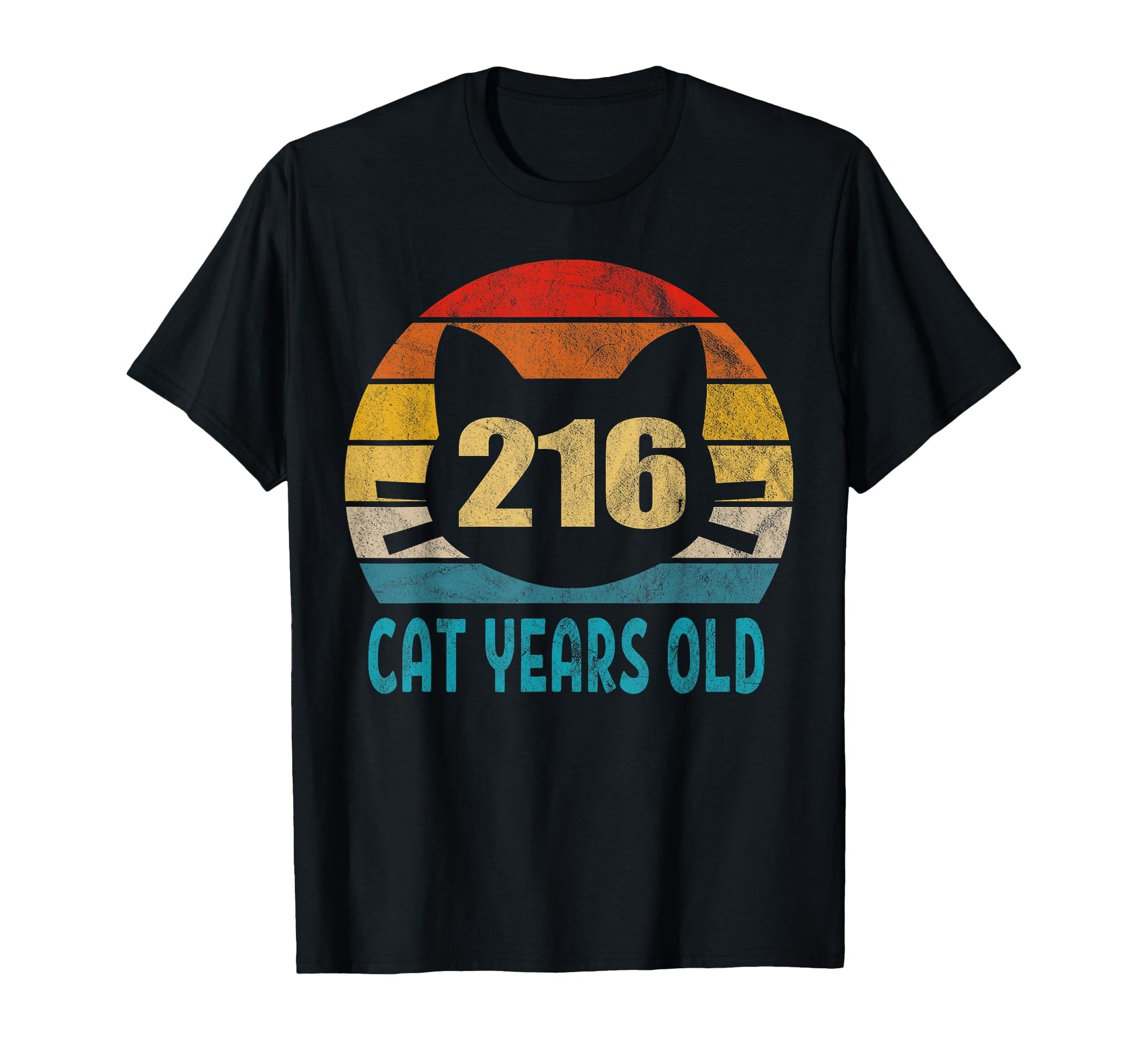 216 Cat Years Old 50Th Birthday Gift T-Shirt - Streetwear Style for Adults - T-Shirt, Sweatshirt, Hoodie