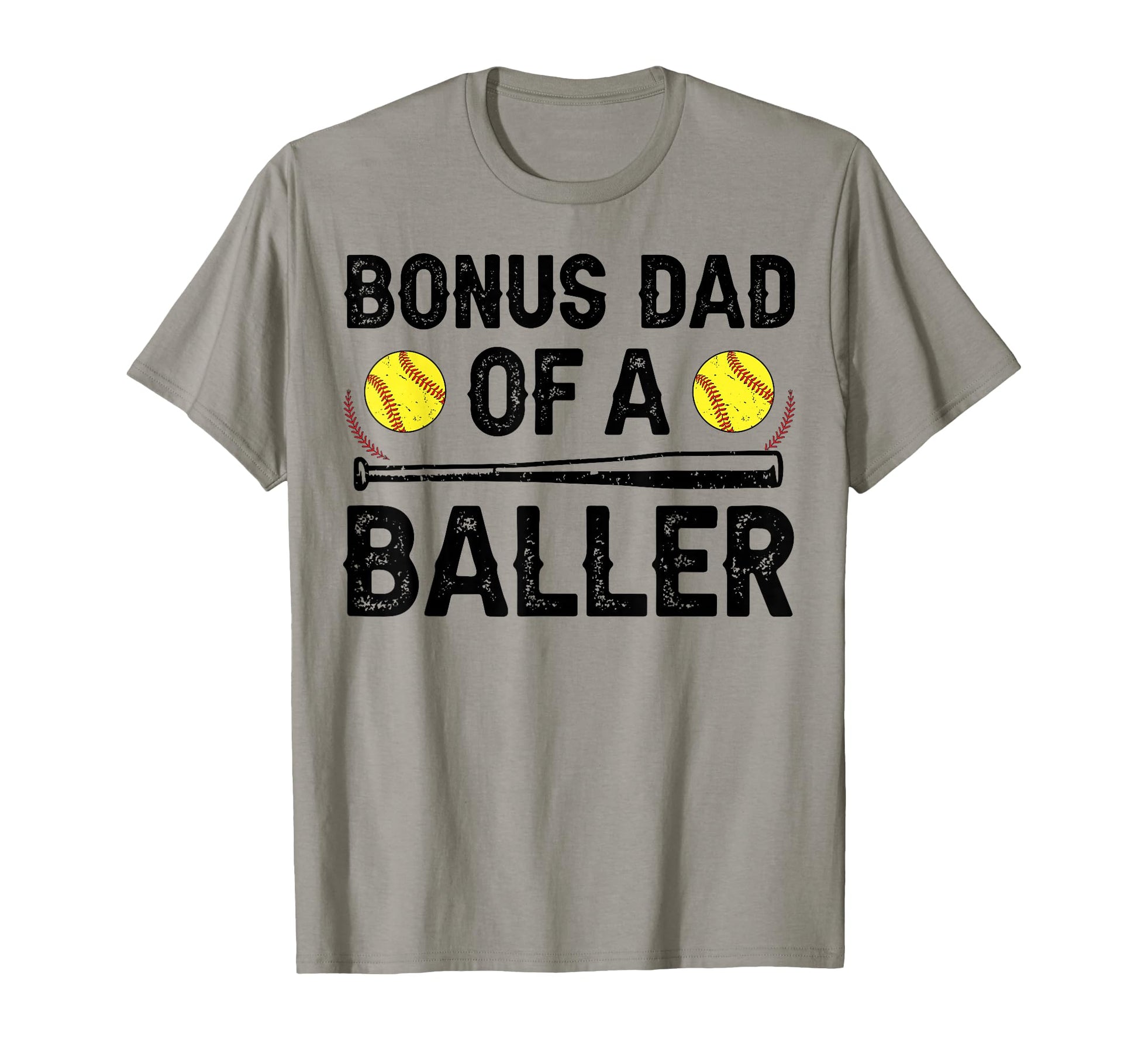 Bonus Dad Baller Softball Bonus Dad T-Shirt - Custom Art Print Men Women - T-Shirt, Sweatshirt, Hoodie