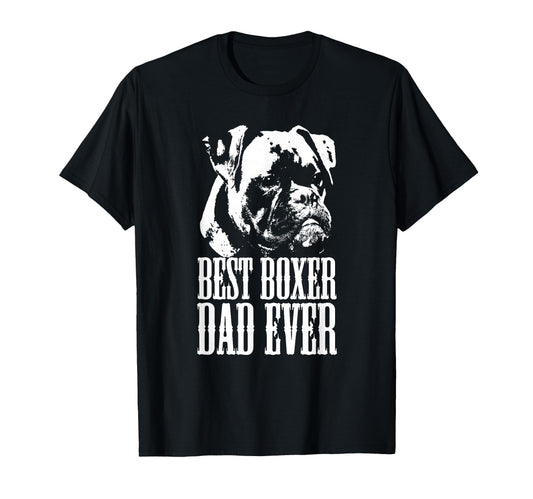 Best Boxer Dad Ever Dog Dad Love T-Shirt - Aesthetic Graphic for Adults - T-Shirt, Sweatshirt, Hoodie