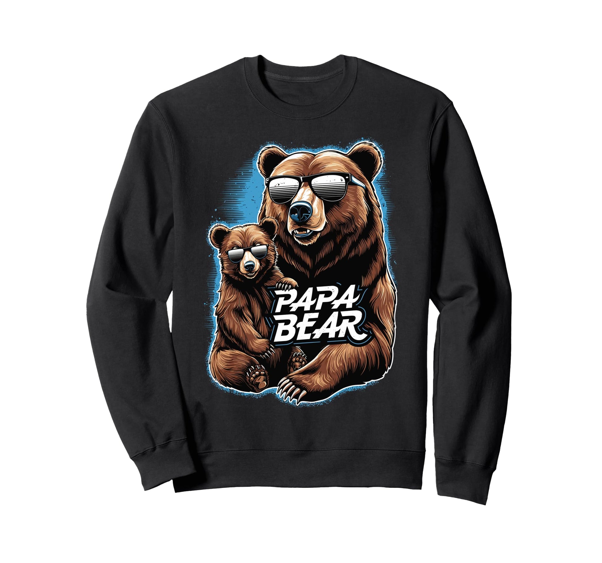 Papa Bear Husband Father Family Sweatshirt - Trendy Graphic Men Women - T-Shirt, Sweatshirt, Hoodie
