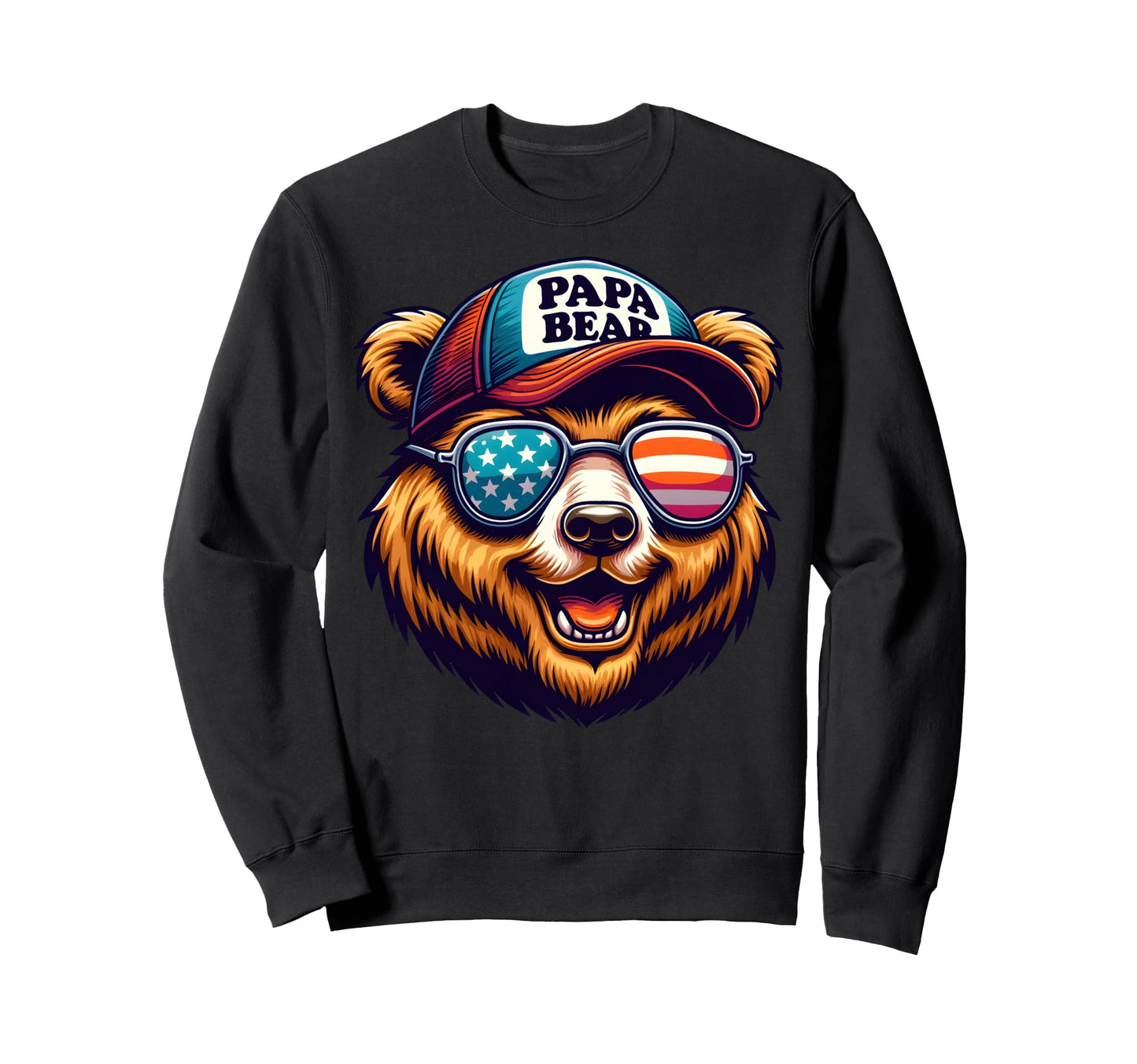 Papa Bear Gifts Funny Birthday Fun Sweatshirt - Novelty Apparel Unisex - T-Shirt, Sweatshirt, Hoodie