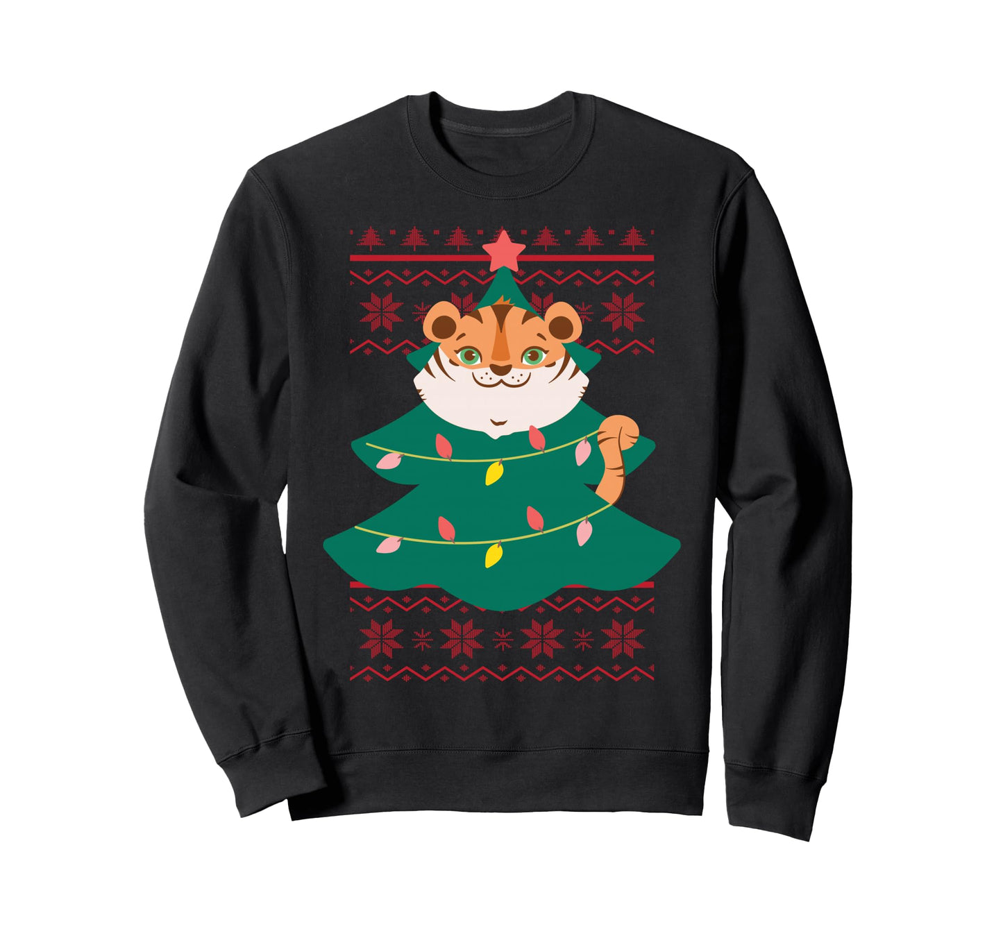 Ugly Cat X Mas Sweaters Mom Sweatshirt - Casual Everyday Wear for Adults - T-Shirt, Sweatshirt, Hoodie