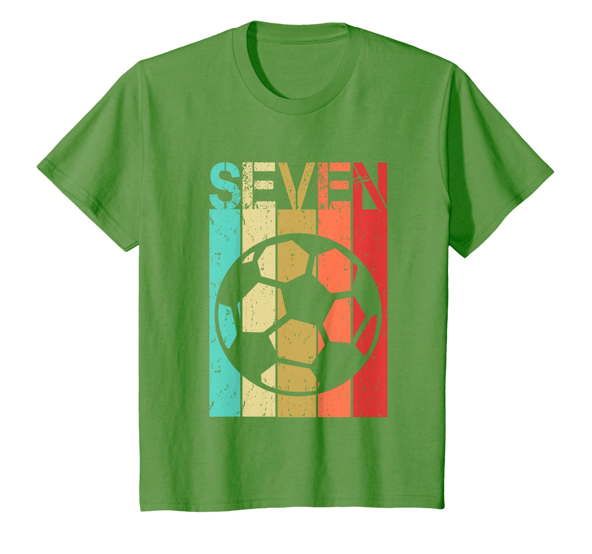 7 Year Old Soccer Birthday Seventh 7Th T-Shirt - Aesthetic Graphic Unisex - T-Shirt, Sweatshirt, Hoodie