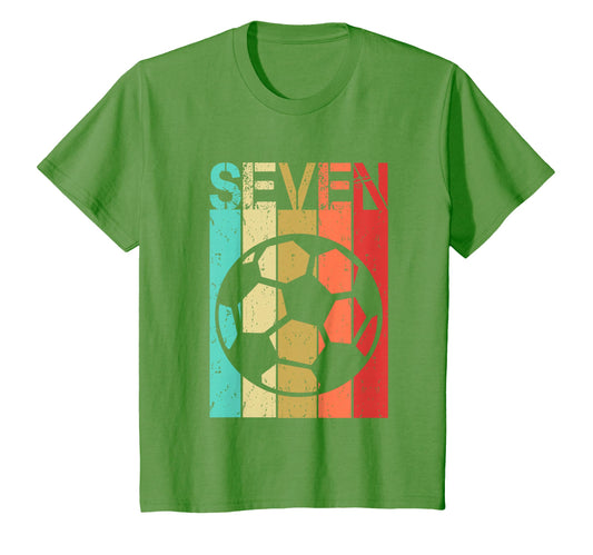 7 Year Old Soccer Birthday Seventh 7Th T-Shirt - Aesthetic Graphic Unisex - T-Shirt, Sweatshirt, Hoodie