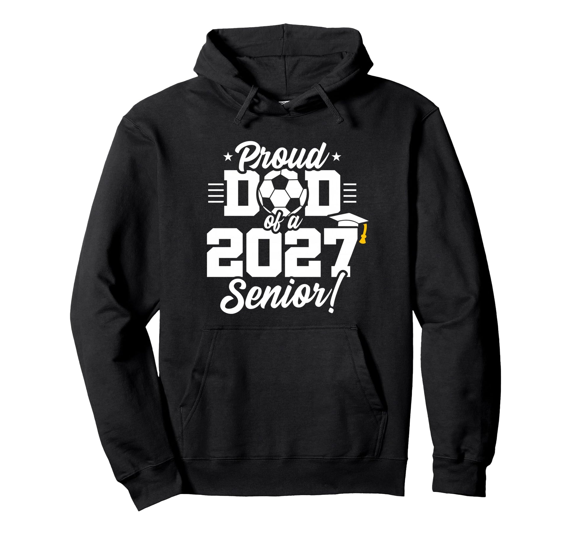 Class 2027 Senior Year Soccer Proud Hoodie - Custom Art Print for Adults - T-Shirt, Sweatshirt, Hoodie