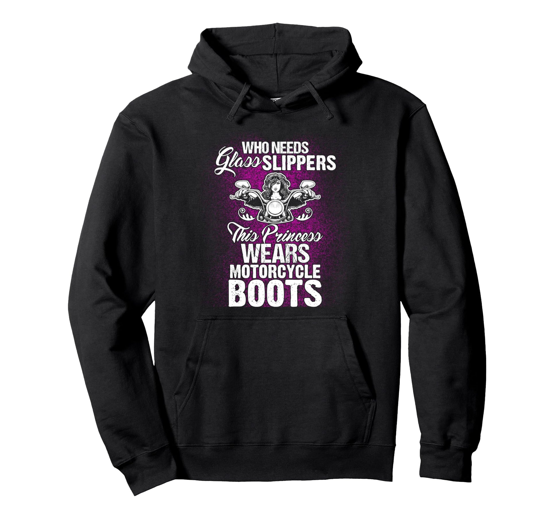 This Princess Wears Motorcycle Boots Hoodie - Custom Art Print Unisex - T-Shirt, Sweatshirt, Hoodie