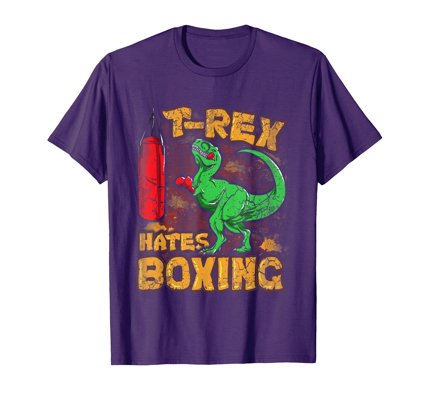 T Rex Hates Boxing Funny Boxer T-Shirt - Fun Novelty Design for Adults - T-Shirt, Sweatshirt, Hoodie