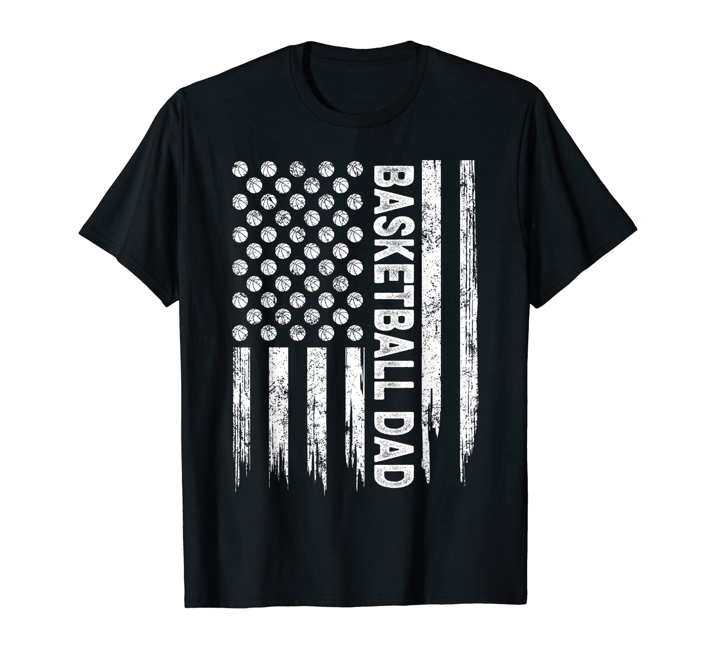 Usa American Flag Basketball Dad T-Shirt - Novelty Apparel for Adults - T-Shirt, Sweatshirt, Hoodie