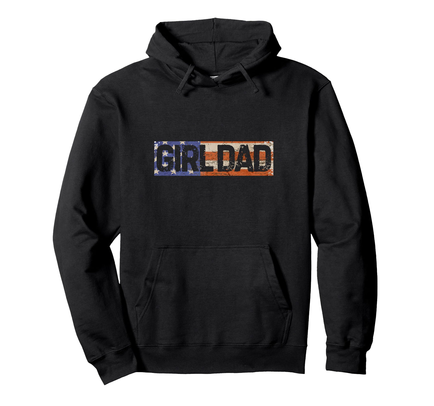 Dad Gifts Fathers Dads Papa Usa Flag Hoodie - Custom Art Print for Adults - T-Shirt, Sweatshirt, Hoodie