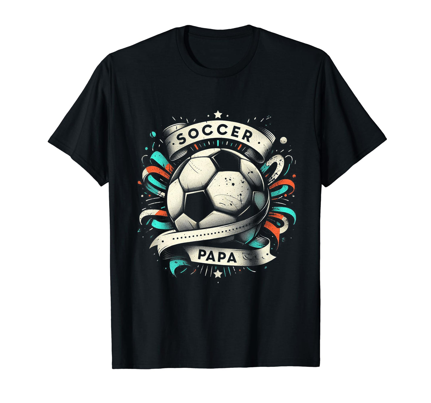 Soccer Papa Family Matching Dad Fathers T-Shirt - Unique Graphic Men Women - T-Shirt, Sweatshirt, Hoodie