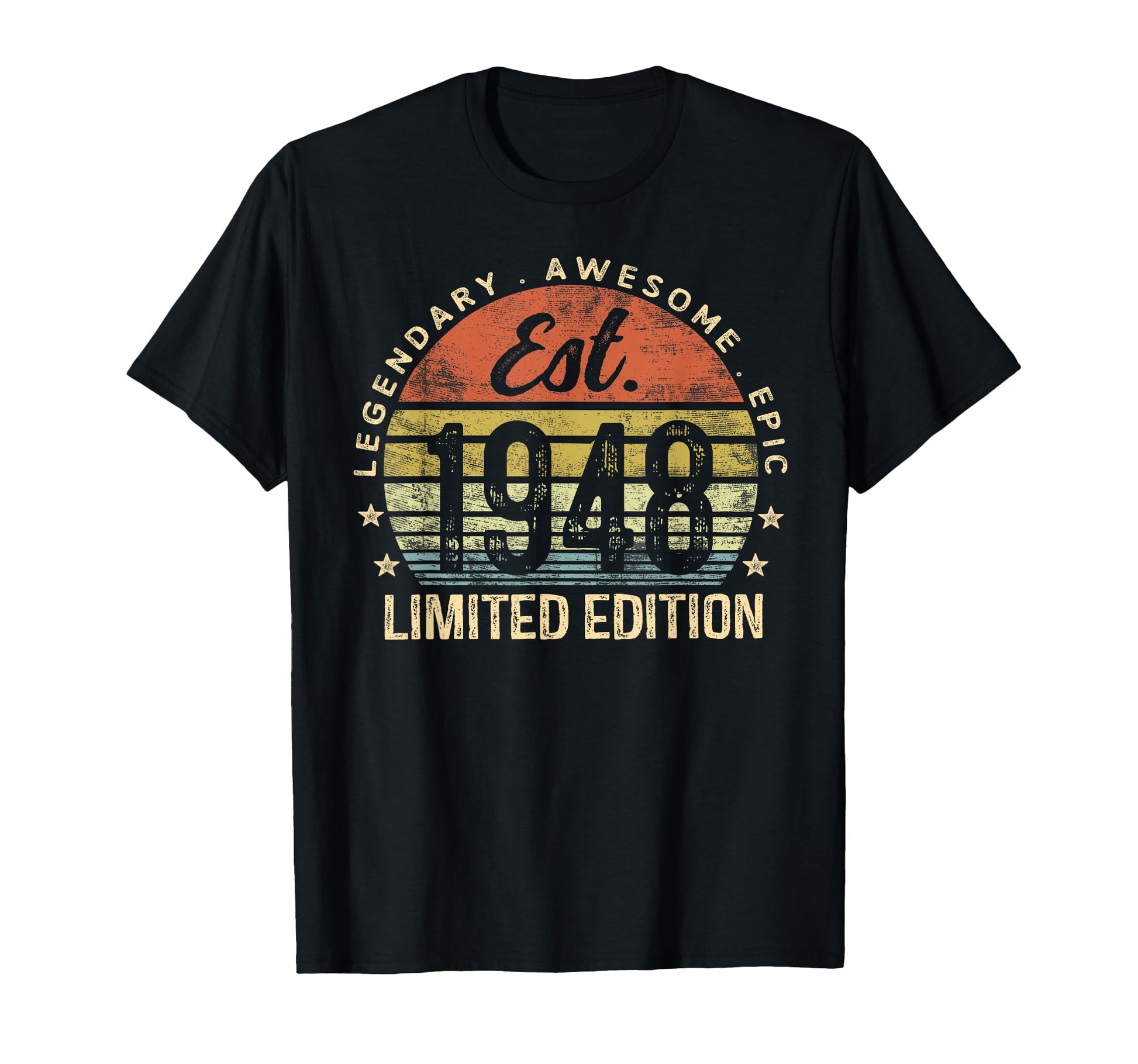 Est 1948 78Th Birthday 78 Year Old T-Shirt - Novelty Apparel for Adults - T-Shirt, Sweatshirt, Hoodie