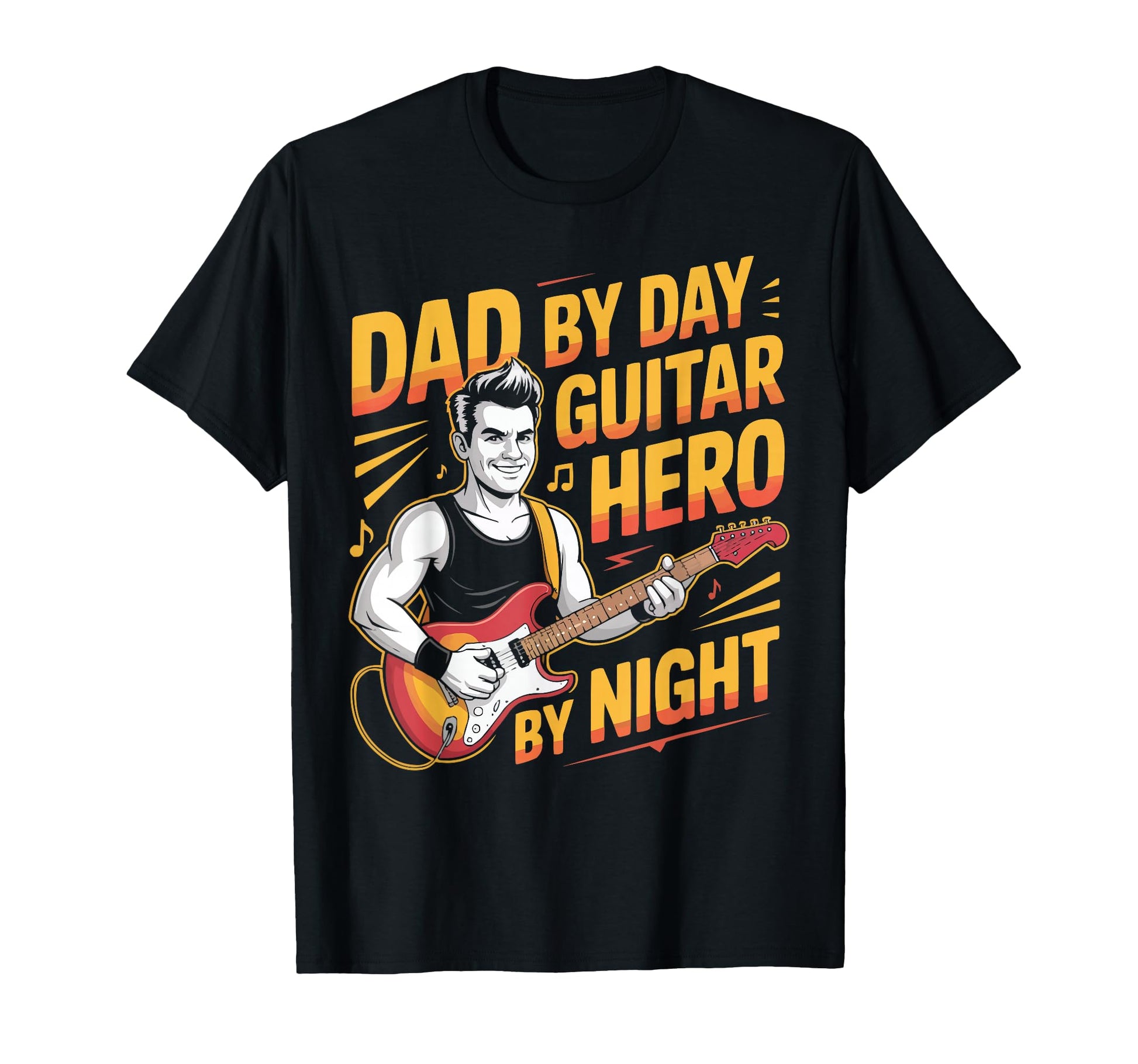 Guitarist Dad Guitar Player Daddy T-Shirt - Graphic Print Men Women - T-Shirt, Sweatshirt, Hoodie