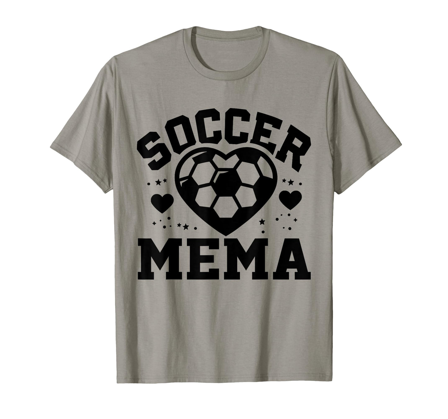 Soccer Mema Heart Mema Soccer Player T-Shirt - Minimalist Print Unisex - T-Shirt, Sweatshirt, Hoodie