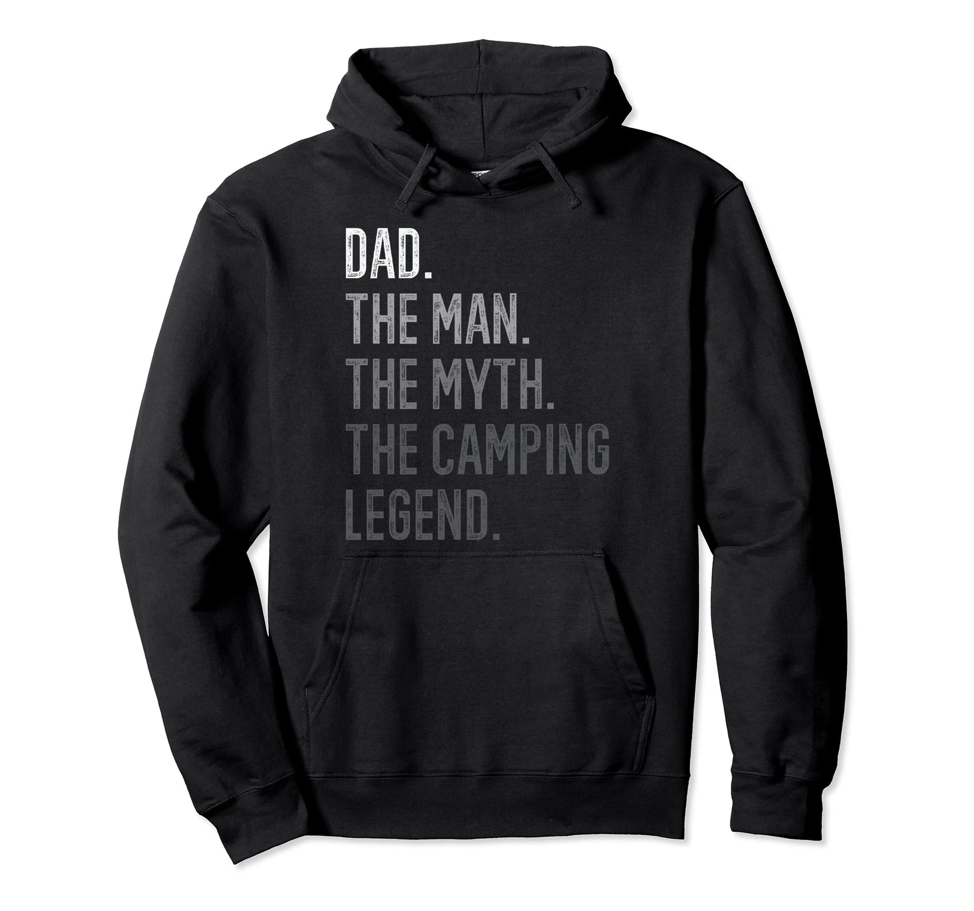 Dad Myth Camping Legend Daddy Caravan Hoodie - Fun Novelty Design Men Women - T-Shirt, Sweatshirt, Hoodie