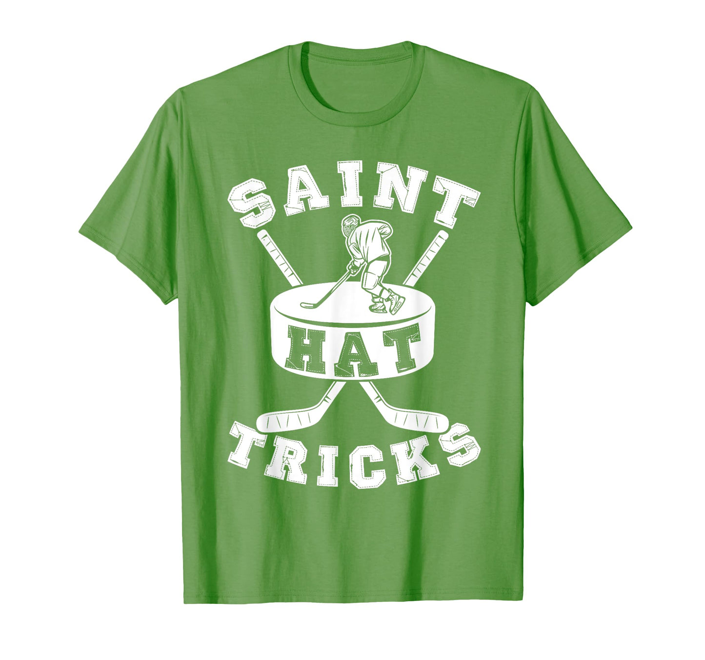 Saint Hat Tricks Ice Hockey Funny St T-Shirt - Minimalist Print Unisex - T-Shirt, Sweatshirt, Hoodie