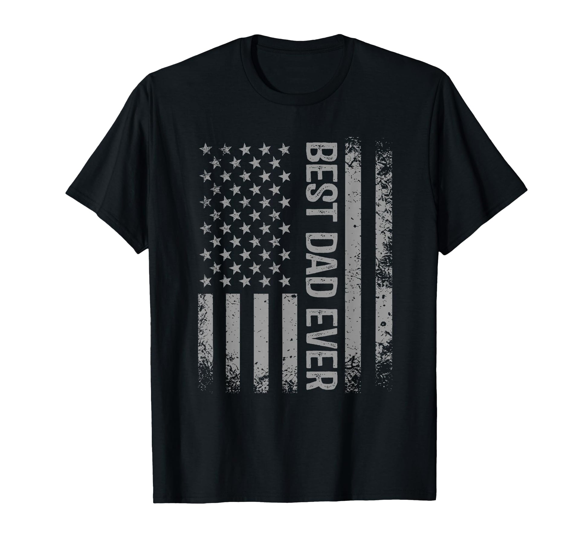 Mens Best Dad Ever Us American Flag T-Shirt - Fun Novelty Design Unisex - T-Shirt, Sweatshirt, Hoodie