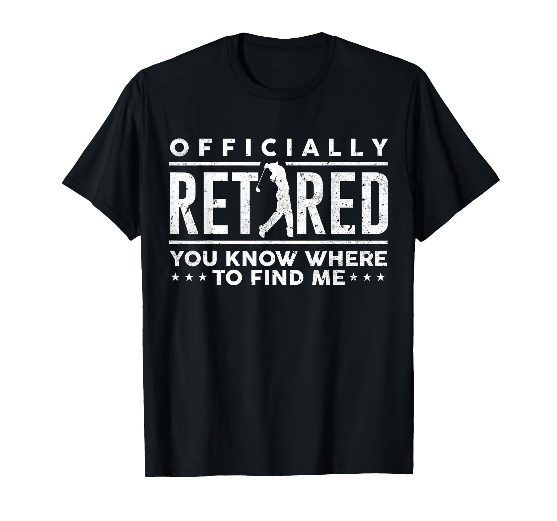 Officially Retired Funny Golf Dad T-Shirt - Novelty Apparel for Adults - T-Shirt, Sweatshirt, Hoodie