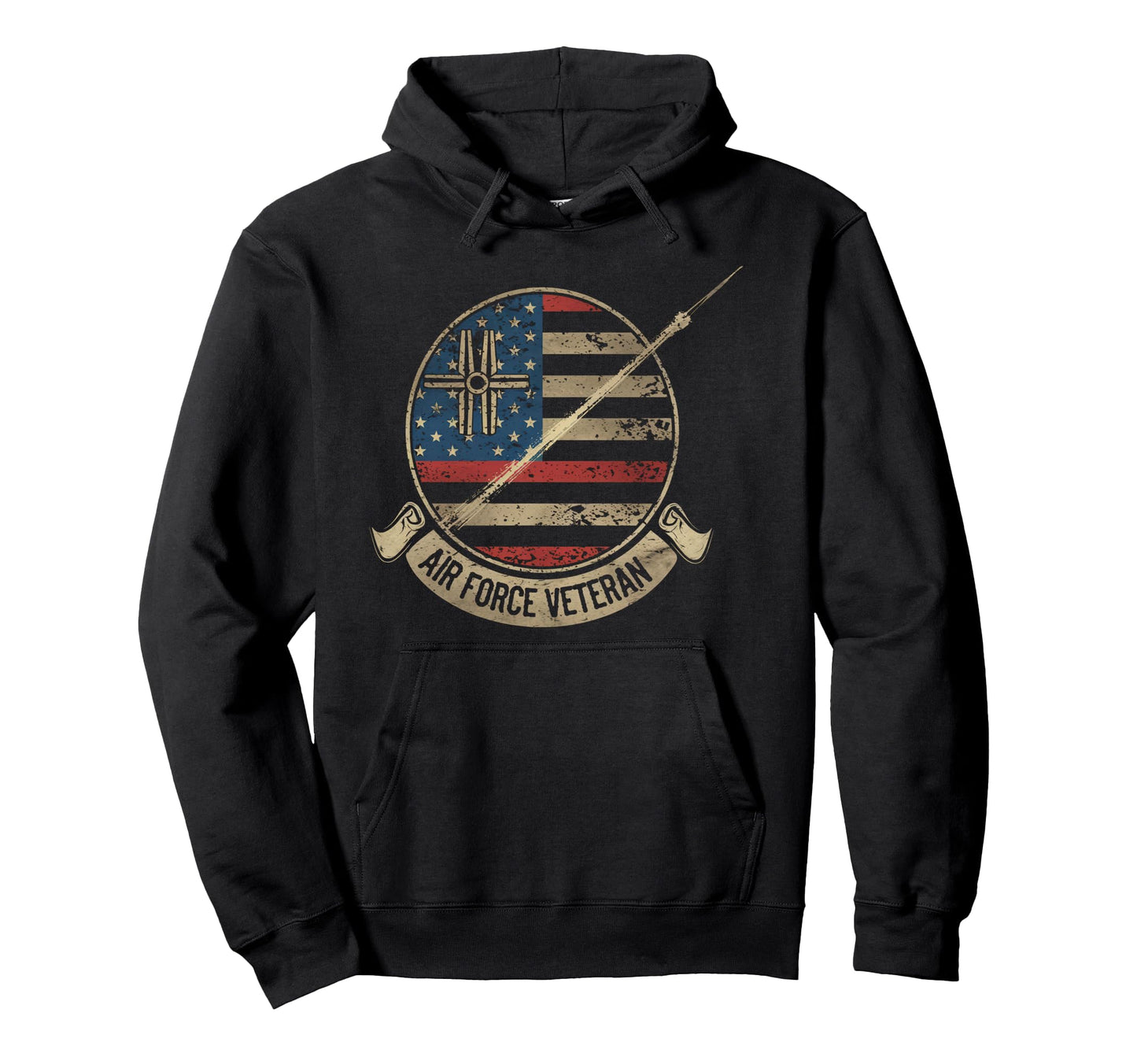 Air Force Veteran Us American Flag Dad Hoodie - Graphic Print Men Women - T-Shirt, Sweatshirt, Hoodie