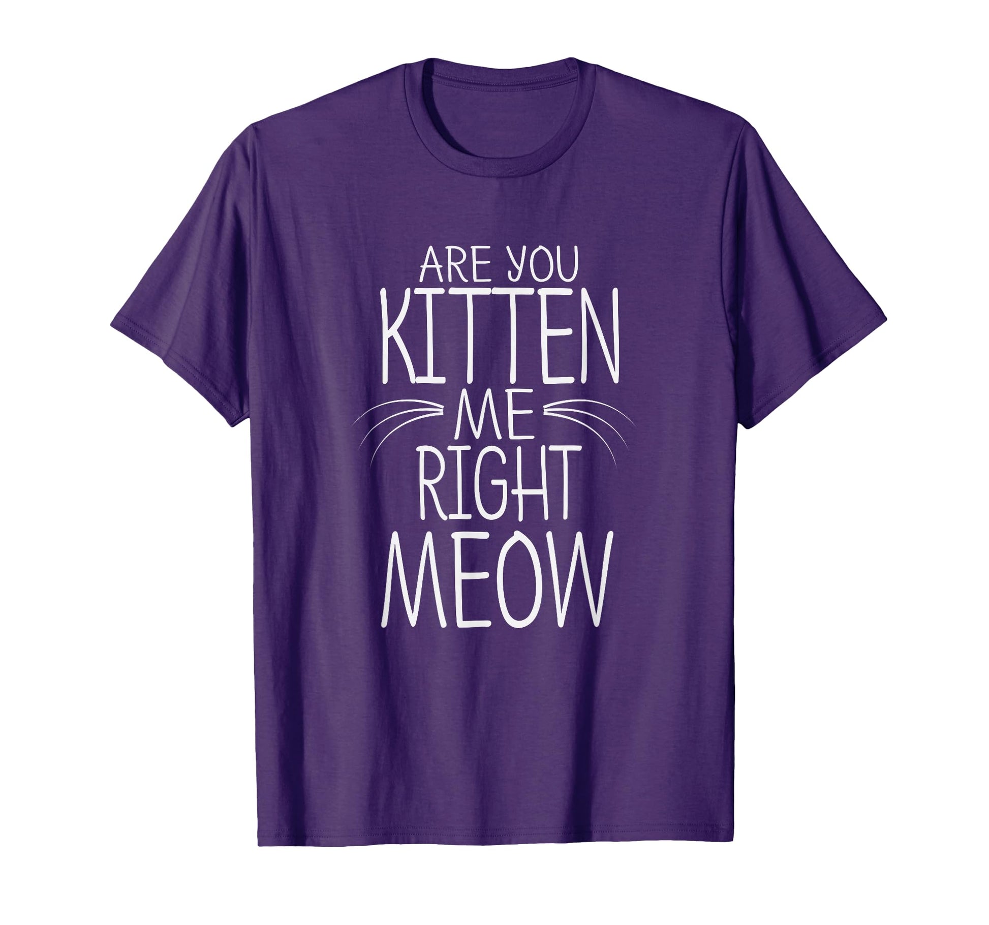 Are You Kitten Me Right Meow Funny Cat T-Shirt - Aesthetic Graphic Unisex - T-Shirt, Sweatshirt, Hoodie
