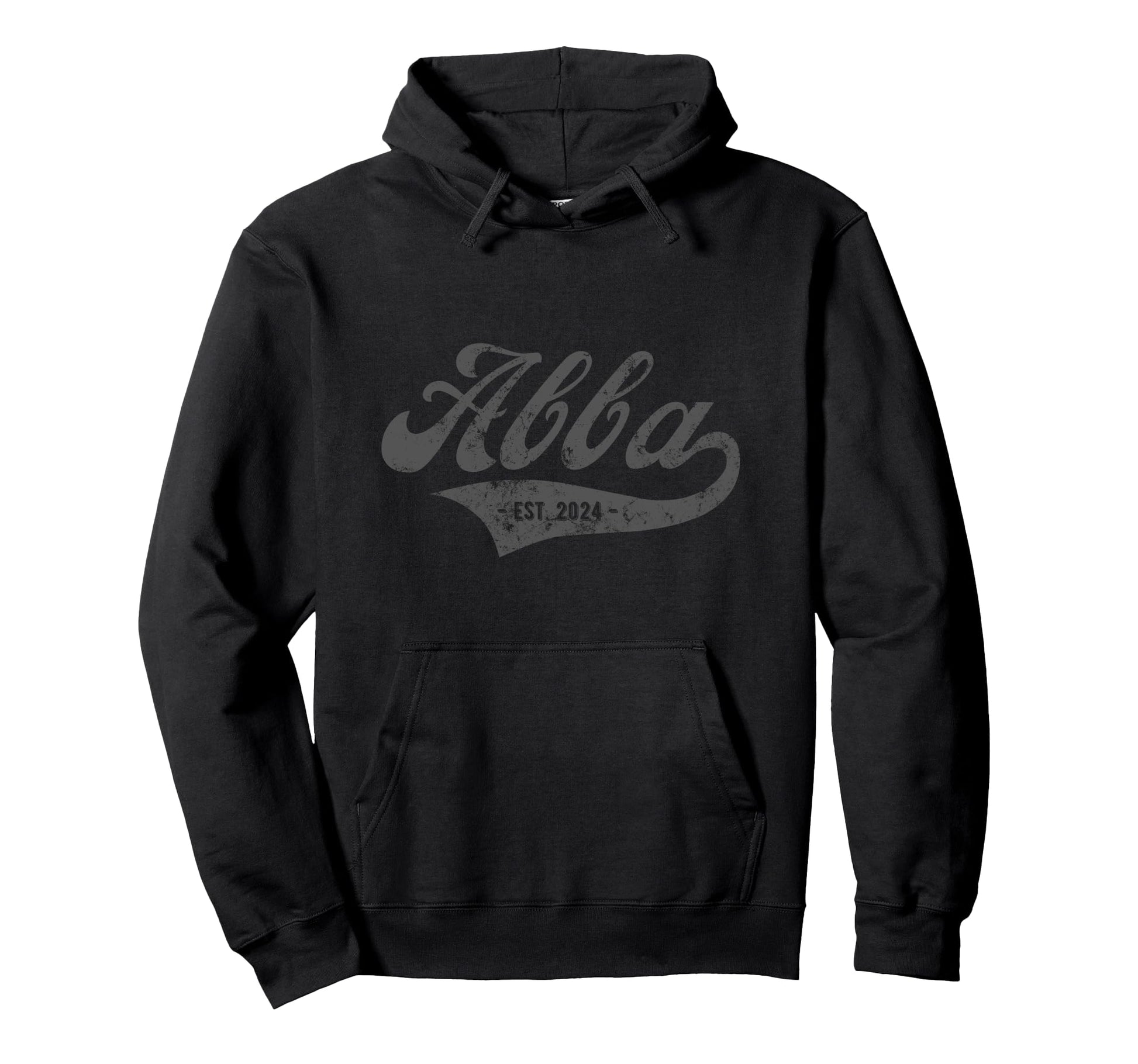 Abba Est 2024 Hebrew New Dad Father Hoodie - Casual Everyday Wear Unisex - T-Shirt, Sweatshirt, Hoodie
