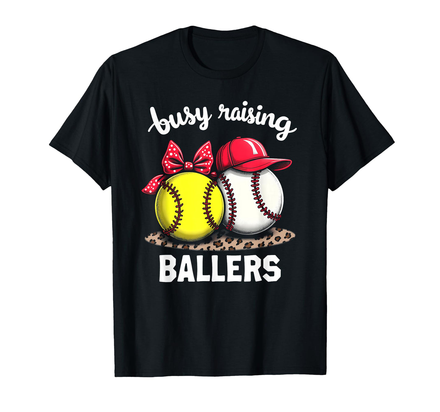 Caring Busy Raising Ballers Ballplayer T-Shirt - Aesthetic Graphic Unisex - T-Shirt, Sweatshirt, Hoodie